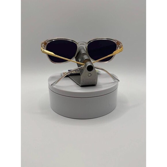 True Vintage Sunglasses | NOS | Preppy Style | Crystal Blue & Gold | Grey Lens main image 8